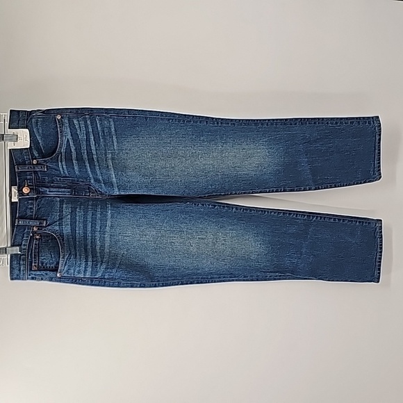 J. Crew Slim Boyfriend Jeans Dark Wash w Distressed Faded Look at Pockets - Picture 6 of 17